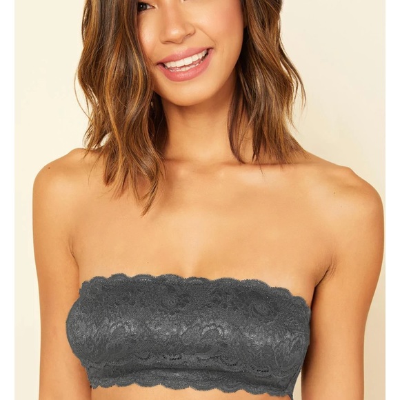 NWT 2 Medium Cosabella Bralette Lace animal print Nude flirty bandeau strapless - Picture 3 of 10